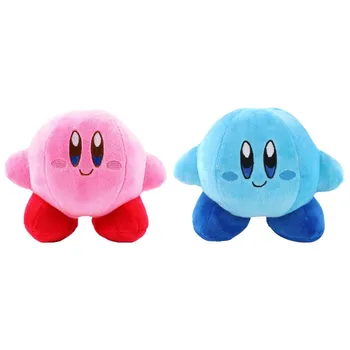 14cm Anime Kawaii Kirby Jucării de Pluș Albastru Minunat Roz Kirby Joc de Caractere de Păpuși Moi Umplute Jucărie de Desene animate pentru Copii Cadouri