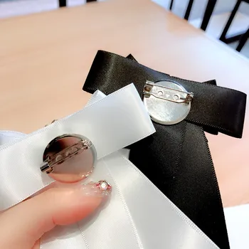Coreea Moda Cristal Material Brosa Arc Pin Rever Insigna Retro Arcuri Cravată, Ace de Cravata și Broșe Fata Tricou Femei Accesorii