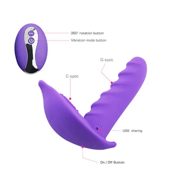10 Viteza De La Distanță Fără Fir Portabil Dildo Vibrator Pentru Femei Adulte De Sex Jucarii Rotative, Stimulator Clitoridian Vibratoare Punctul G Vibrator