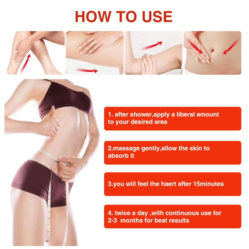 instrucțiuni de gel de slăbire a corpului fierbinte)