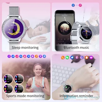 Lux Ceas Digital Femei Ceasuri Sport Electronic LED Doamnelor Încheietura mîinii Ceas Pentru Femei Ceas de sex Feminin Ceas de mână de Sus Bluetooth Ore