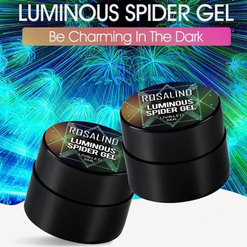 8 Sticle Liminous Spider Gel de Sârmă de Desen UV Gel lac de Unghii Fluorescenta Efect DIY Unghii Gel Lac Manichiura Vopsea