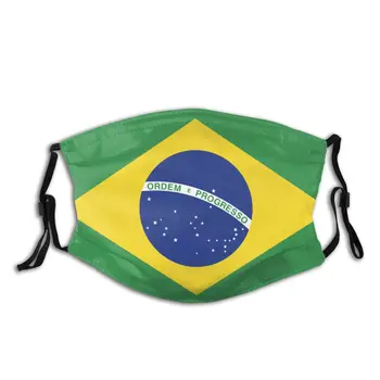 Brazilia Flag Fata Msak Cu Filtru