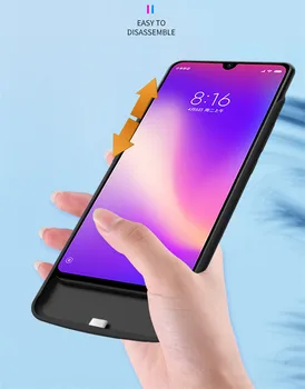 2020 Încărcător de Baterie Caz Pentru Xiaomi Redmi Notă 8T 5000mah Subțire de Silicon, cadru rezistent la Șocuri de Alimentare de Rezervă, Pachet Incarcator Acoperi Capa