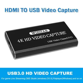 4K 30Hz HDMI USB 3.0 Captura Video Compatibil 1080P Live Streaming de jocuri Video Grabber Pentru Windows Pentru Sistemul de Operare OS X