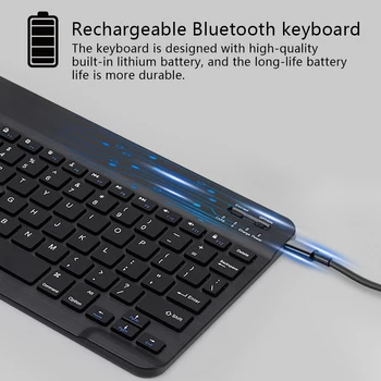 Tableta Portabila Wireless Mini Tastatura Bluetooth Pentru Samsung Huawei, Xiaomi Tableta iPad cu IOS Android Telefon Sistem Universal