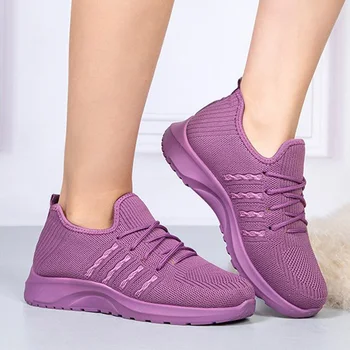 Femei Pantofi De Iarna Doamnelor Adidasi Ochiurilor De Plasă Respirabil De Pluș Pantofi De Sex Feminin Tricotate Non Alunecare Vulcanizat, Pantofi De Cald Moda Fierbinte 2021