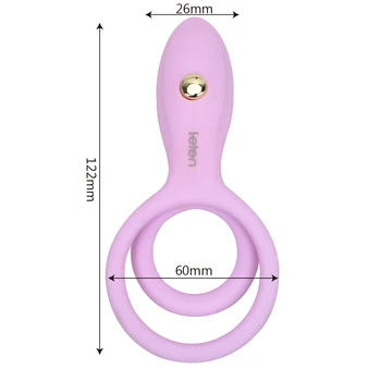 OLO Silicon Penis Inele de Jucarii Sexuale pentru Barbati stimulare Clitoris cu Vibrator Intarziere Ejaculare