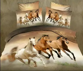Aggcual cal în Galop set de lenjerie de pat pat dublu Adult copil de imprimare 3d carpetă acopere king size, textile de casa Poliester be910