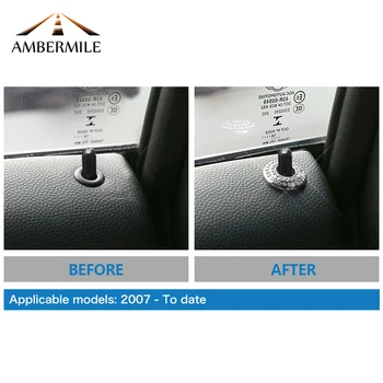 AMBERMILE Auto Door Lock Pin Decor Interior pentru Mini Cooper One JCW Clubman R55 R56 R57 R58 R59 R60 R61 F55 F56 Accesorii