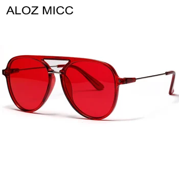 ALOZ MICC 2019 Noi Roșie Femei Brand Pilot ochelari de Soare pentru Barbati de Culoare de Moda de Mare Cadru Acetic ochelari de soare de sex Feminin Nuante Oculos Q350