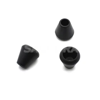 500pcs/pachet Negru cu Fermoar Trage Capetele Bell Dop Fără Capac Cablu de Blocare din Plastic Negru Dimensiune Orificiu:5mm