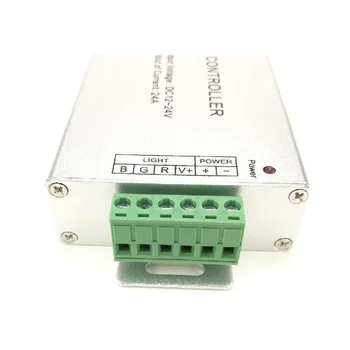 24A Controler cu LED-uri 24 Taste de Control de la Distanță IR DC 12V 24V pentru 5050 RGB LED Neon Banda de 12 V 80 de led-uri/m, Maxim 10 Metri, CE ROȘ FCC