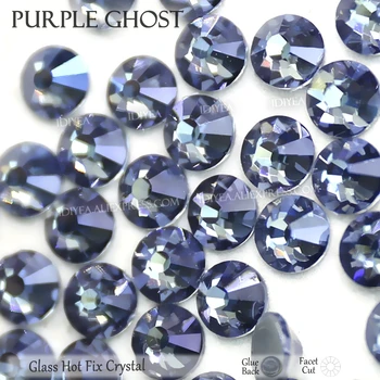 Violet Fantomă hot fix stras de cristal strass strălucește flatback piatră de sticlă pentru DIY spumante de diamant de nunta rochie de paiete de artă