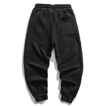 LACIBLE Hip Hop Pantaloni Harem Om Streetwear Scrisoarea Imprimate Fleece Pantaloni de Trening Harajuku Supradimensionate Liber Jogging Pantaloni Barbati