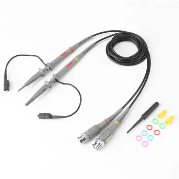 Sonde osciloscop 2 buc P6100 Tensiune Sondă Osciloscopică Kit 100MHz domeniul de Aplicare Clip Test Duce Sonda Cablu de Sârmă Pen Comutabil