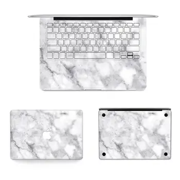 Marmură albă Laptop Vinil Decal de Sus Piele Încheietura mâinii Pad Autocolant pentru Macbook Air Pro Retina De 12
