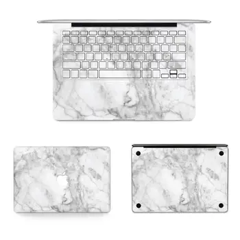 Marmură albă Laptop Vinil Decal de Sus Piele Încheietura mâinii Pad Autocolant pentru Macbook Air Pro Retina De 12