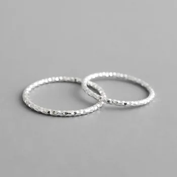 Argint 925 inele de nunta pentru femei bijuterii fine, minimalist geometrice comune inel, accesorii femei fata cadouri