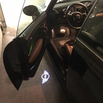 2 buc pentru Bmw MINI Cooper S R50 R53 R56 R60 F55 F56 R58 Portiera Lumina Logo-ul LED-uri Auto bine ati venit Lumina Styling Auto Accesorii
