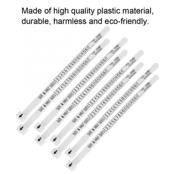 10buc Bijuterii din Plastic Deget Inelul de Măsură Gauge Sizer Dimensiunea Instrument de Măsurare Conducător Accesoriu Bijuterii de Luare Instrument Pentru Măsurarea b