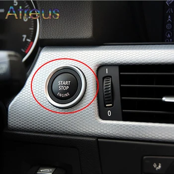 Atreus 1set Accesorii Auto Pentru BMW X6 E71 E72 X5 E70 X1 E84 X3 E83 Auto Motor Start-Stop Buton de Comutare Înlocuiți Capacul Autocolant