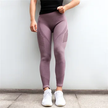 7 Culori Talie Mare Fără Sudură Yoga Colanti Colanti Sport Femei Trening Burtica Control Respirabil Fitness Pantaloni