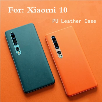 Pentru Xiaomi Mi 10 Caz rezistent la Socuri Oficial Capac de Culoare Pentru Xiaomi Mi 10 Pro PU Caz Acoperire din Piele Fundas Cazuri