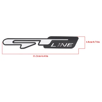 3Pcs GT Line Insigna Logo-ul 3D Autocolant Auto Pentru KIA Optima K5 Stinger Trece grila Fata Portbagaj Crom Decalcomanii Auto Styling