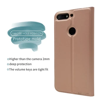 Pentru Huawei Honor 7C Caz Acoperă Portofel din Piele de Caz Onoare 7A Pro Coque Stand Piele Flip Cover Pentru Huawei Honor 7X Cazuri de Telefon