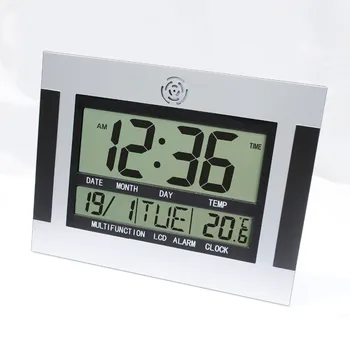 JIMEI H110 Multifunctional simplu și practic de temperatură și umiditate metru calendar ceas deșteptător