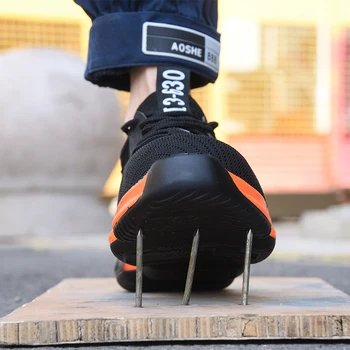 XPUHGM Brand Oamenii muncii pantofi 2020 modă în aer liber bombeu metalic Anti-zdrobitor Puncție Dovada de Construcție adidași, Cizme