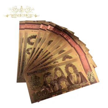10buc/lot 2019 Nou Design Pentru Rusia Bancnota de 100 de Ruble Bancnotelor în Aur 24k Placate cu False Bani și Cadouri