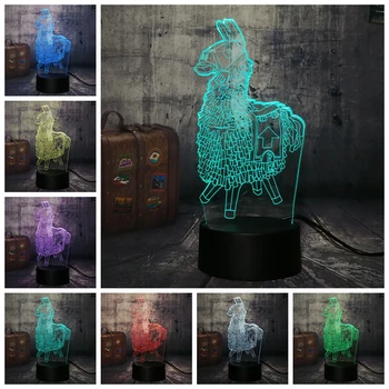 NOUL Cal de Lemn Piept Battle Royale Joc TPS PUBG Lampa de Birou cu 7 Culori 3D LED Lumina de Noapte Băiat Copil de Crăciun lampa Decor Acasă Lava