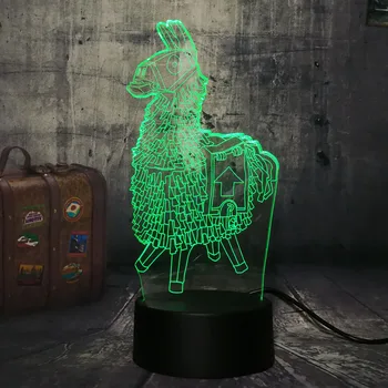 NOUL Cal de Lemn Piept Battle Royale Joc TPS PUBG Lampa de Birou cu 7 Culori 3D LED Lumina de Noapte Băiat Copil de Crăciun lampa Decor Acasă Lava