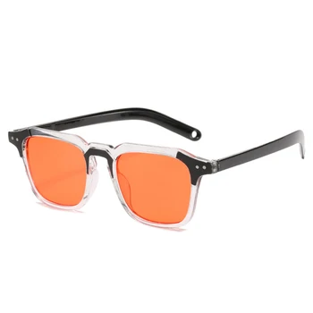 Vintage ochelari de Soare Femei Barbati Brand Deisgner Mic Pătrat Ochelari de Soare Masculin Feminin Transparent Cadru Retro Ochelari de UV400 Gafas de