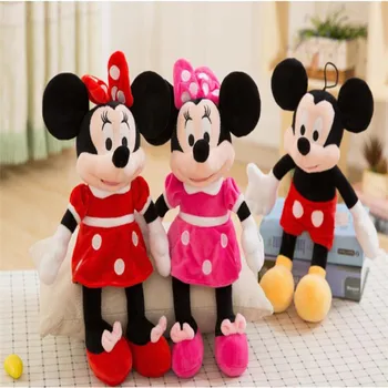 De Înaltă Calitate Fierbinte Vinde Disney Mickey Mouse Minnie Jucării De Pluș Animale De Desene Animate Drăguț Umplute Papusa Copii Cadouri