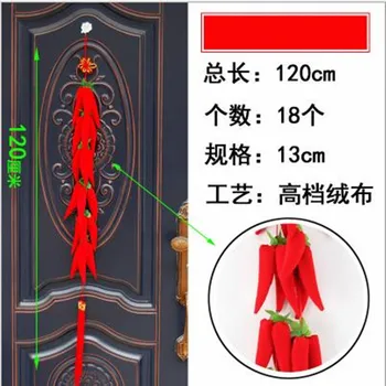 2 BUC/lot Tradițională Chineză Nod Decor Ardei iute Pandantiv Ușa Camerei Festival Picătură de ardei Iute Șir de Decor