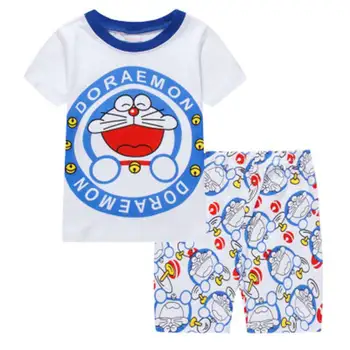 Brand de Vară pentru Copii Fete Baieti Print Pijamale cu Maneca Scurta sport shortsSet Desene animate Pijamas Sleepwear Copilul Pijamale, Îmbrăcăminte S23