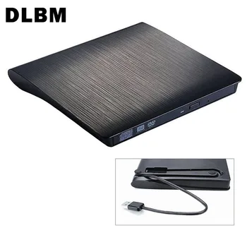 DLBM Portabil USB 3.0 DVD-RW Extern DVD Player DVD Burner Scriitor Ultra Slim DVD-ROM Player pentru Linux Windows Mac OS