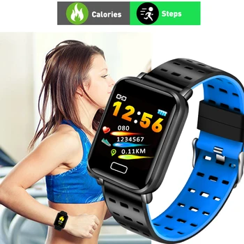 LIGE Sport Brățară Inteligent Impermeabil Fitness Tracker Ceas Pedometru, monitor de ritm Cardiac Ceas Inteligent Pentru Android ios +Milano centura