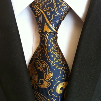 Noi Cravată Cravată Domn Artistică Nouă și Elegantă de Înaltă Densitate Lega Flori Caju Poliester Bărbați la Costum și Cravată