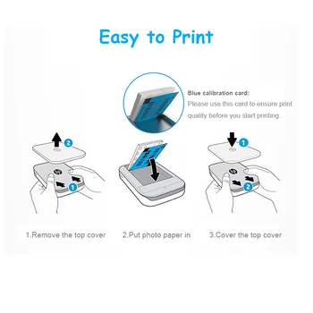20 de Coli Zink Hârtie Foto de 5*7.6 cm pentru HP Pinion Imprimantă Foto Fără Cerneală Înapoi Pastă Adezivă Ușor De Imprimare Foto DIY