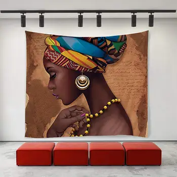 Fete Tradiționale Africane Femei Negru Tapiserii De Perete De Arta
