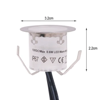 12V LED Punte de Lumină din Oțel Inoxidabil Subteran Lampa IP67 rezistent la apa Încastrat Scara Peisaj de Iluminat de Perete lumina Reflectoarelor Decor