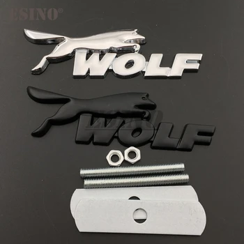 Lup 3D Masina de Curse grila Fata Aliaj de Zinc Insigna Emblema Pentru caroserie Accesorii Styling Insigna Decal pentru Ford Focus ST Mustang GT