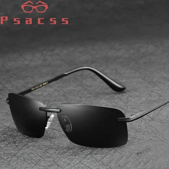 Psacss NOU Pătrat Polarizat ochelari de Soare Barbati Femei Cadru din Aliaj de Epocă de Brand Designer de Ochelari de Soare Pentru Condus Pescuit Nuante UV400