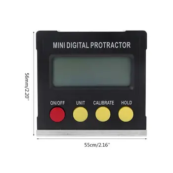 360 de Grade Raportor Digital Inclinometru Electronic Cutie Bază Magnetică Instrumente de Măsurare 95AA
