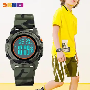 SKMEI 1574 5Bar Impermeabil Ceas Militar Copii Digitale Ceasuri Cronograf, Calendar Copii Ceasuri Sport Pentru Băieți și Fete