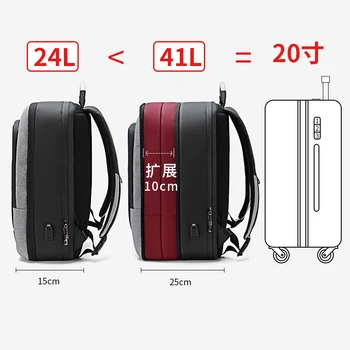 ARCTIC HUNTER USB Rucsac de sex Masculin Multifuncțional Portabil sac de mână/umăr de Călătorie de Afaceri de 15,6/17 inch Laptop rucsac barbati geanta